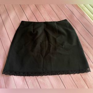 Vintage B’Zone Mini Skirt With Lace Trim Sz 11/12